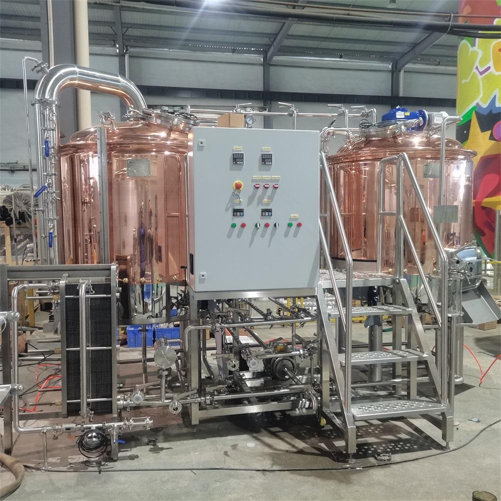 <b>Red copper 7bbl brewhouse two vessel brewpub system</b>
